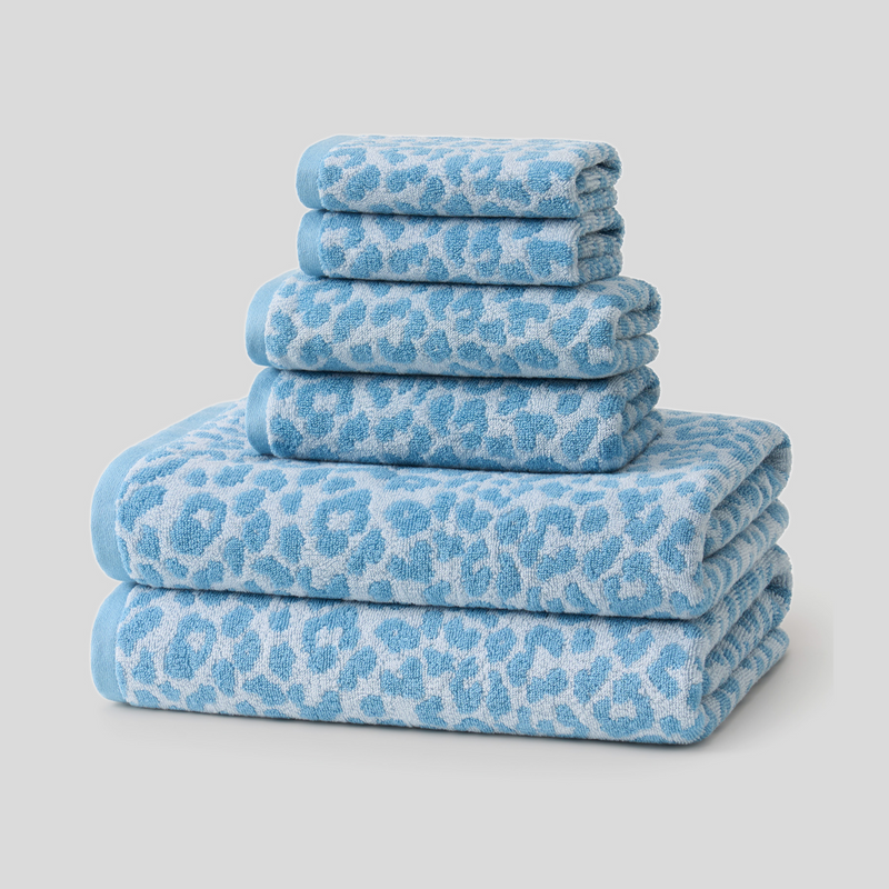Wildly Soft Leopard Towel Set 6-Piece