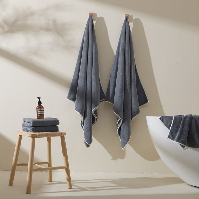 Oversize Microfiber Bath Towel Set 6-Piece