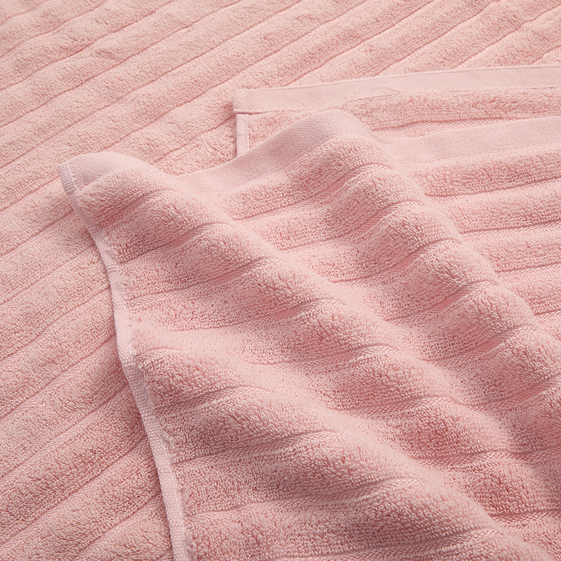 Ribbed Cotton Bath Towel 2-Pack