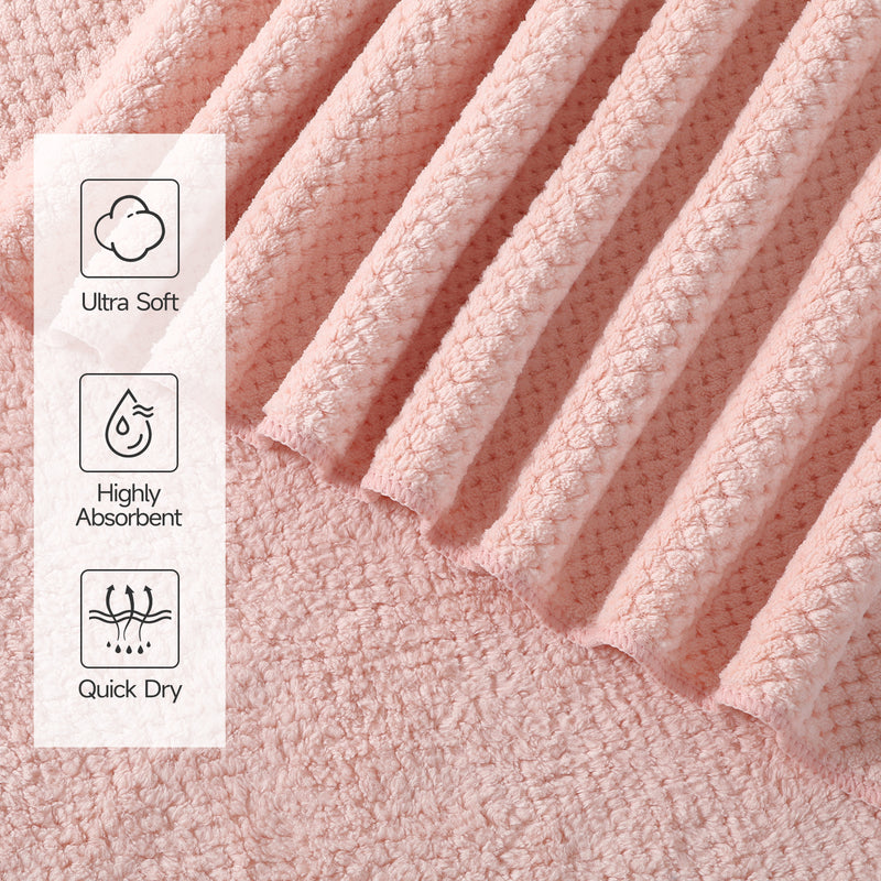 Waffle Microfiber Bath Towel 8-Pack