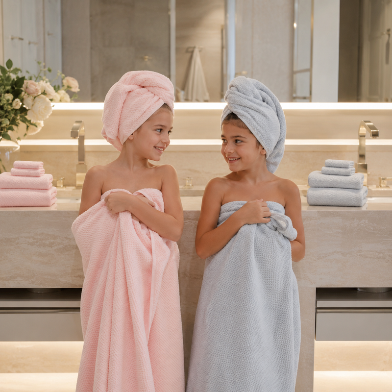 Waffle Microfiber Towel Set