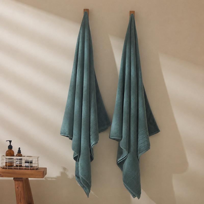 Oversized Spa Cotton Bath Sheets 2 Pack