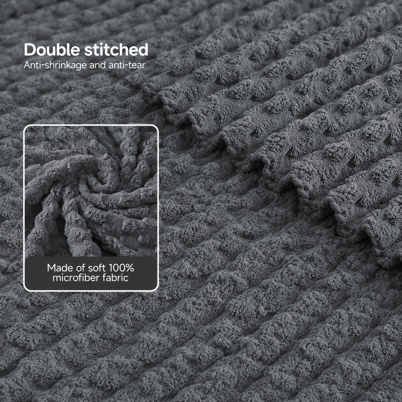 Cloud-Soft Coral Fleece Microfiber Bath Towels - 6 piece
