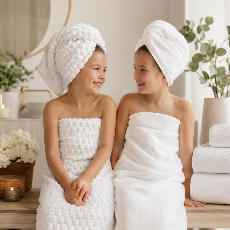 12-Piece Microfiber Towel Set – Two Coordinating Textures