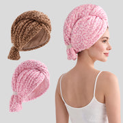 Leopard Print Hair Towel Wrap (2 Pack)