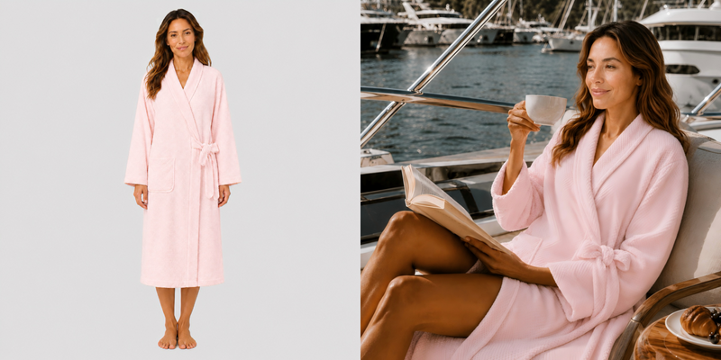 Waffle Microfiber Bathrobe