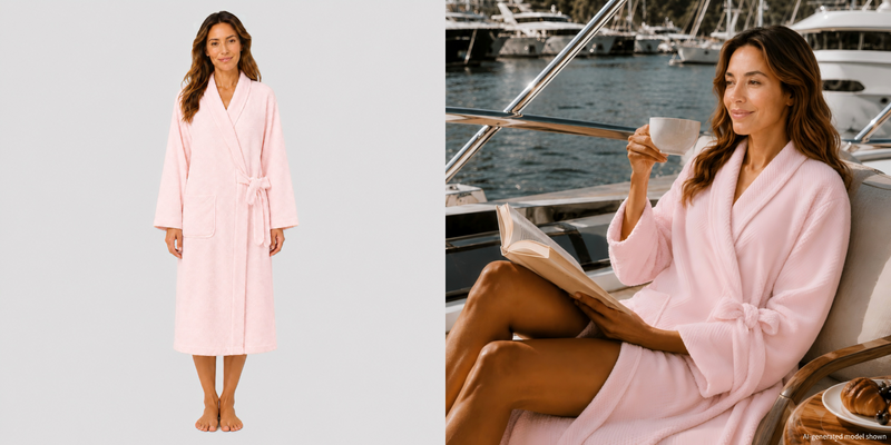 Waffle Microfiber Bathrobe