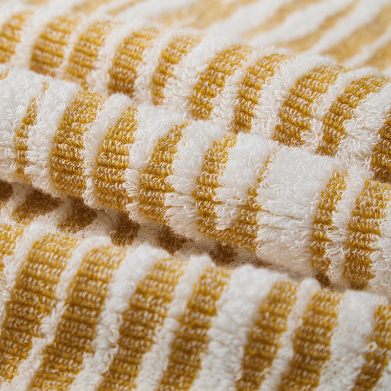 Textured Stripe Cotton Bath Towels 2-Pack
