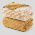 Textured Stripe Cotton Bath Towels 2-Pack