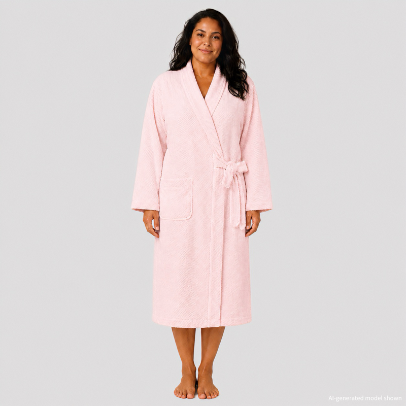 Waffle Microfiber Bathrobe