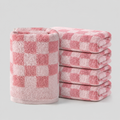 Checkered Cotton Hand Towel 5-Pack